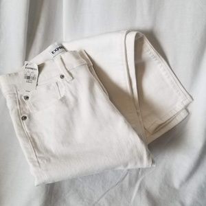 EXPRESS White Skinny Jean 4 Short NEW